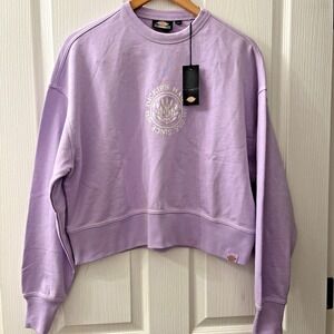 Dickies Beavertown Sweatshirt Central Embroidered Logo Purple Rose Sz XS
